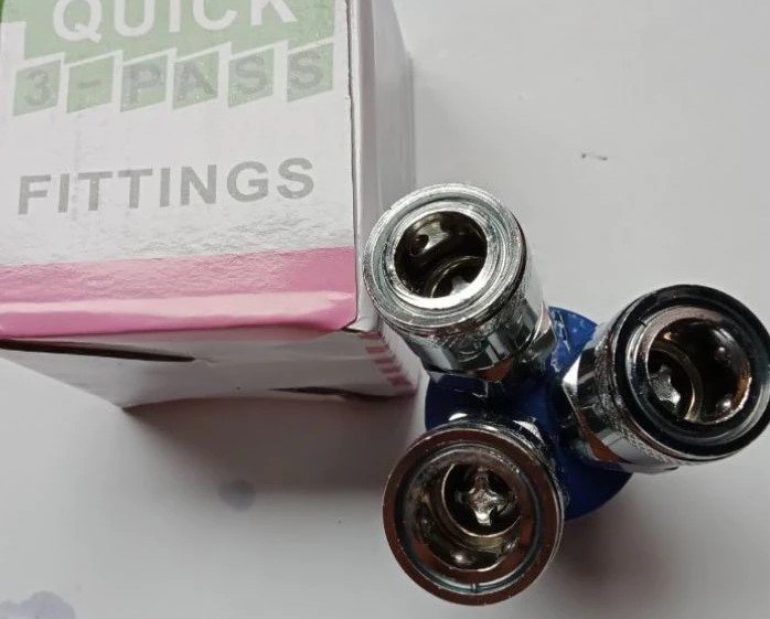 Trạc 3 Chia Khí Nén Cao Cấp, Cút Chia 3 Đường Hơi Chuẩn JAPAN