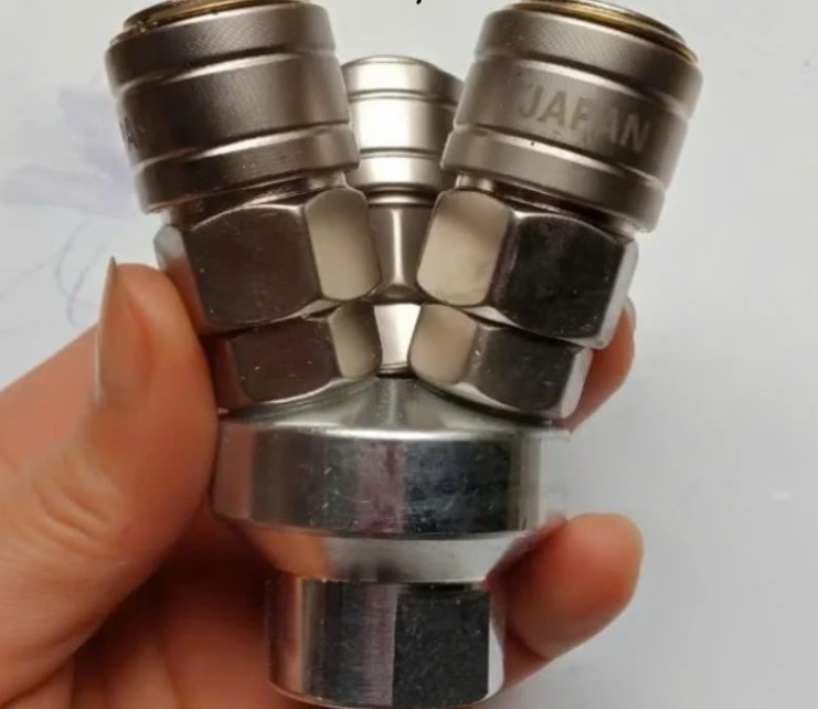 Trạc 3 Chia Khí Nén Cao Cấp, Cút Chia 3 Đường Hơi Chuẩn JAPAN