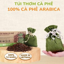 Túi Cà Phê Khử Mùi Ô Tô Arabica Hapaku Túi Thơm Cà Phê Thảo Dược Treo Xe, Phòng Ngủ & Tủ Quần Áo