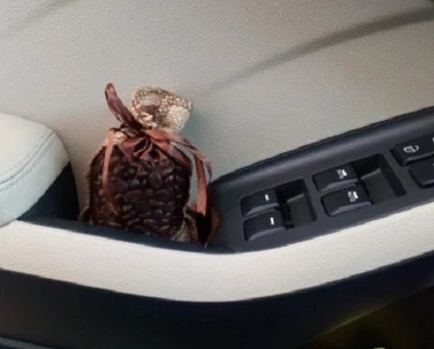 Túi Hạt Cà Phê Treo Xe Ô Tô, Khử Mùi Tươi Mát, Treo Tủ Quần Áo | Tặng Kèm Tinh Dầu