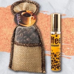 Túi Hạt Cà Phê Treo Xe Ô Tô, Khử Mùi Tươi Mát, Treo Tủ Quần Áo | Tặng Kèm Tinh Dầu