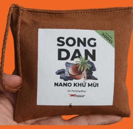 Túi Khử Mùi Nano Hoạt Tính SONG ĐAN Hút Ẩm, Lọc Không Khí, Giảm Say Xe Nhanh