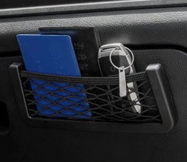 Túi Lưới Đựng Điện Thoại Treo Xe Hơi, Phụ Kiện Sắp Xếp Gọn Gàng Nội Thất Ô Tô