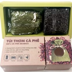 Túi Thơm Cà Phê Arabica Rang Mộc Hapaku, Khử Mùi Tự Nhiên Cho Xe Hơi & Không Gian Sống