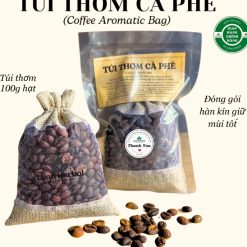 Túi Thơm Cà Phê Nguyên Hạt Khử Mùi Tự Nhiên Cho Xe Ô Tô, Tủ Quần Áo, Tủ Giày