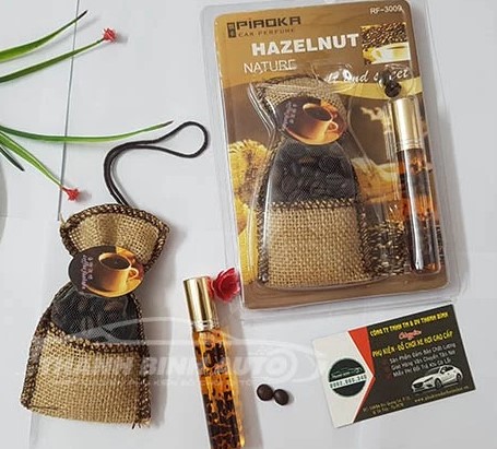 Túi Thơm Cà Phê Treo Xe Hơi Kèm 1 Chai Tinh Dầu, Hàng Nhập Chính Hãng, Chống Say Xe