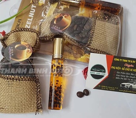 Túi Thơm Cà Phê Treo Xe Hơi Kèm 1 Chai Tinh Dầu, Hàng Nhập Chính Hãng, Chống Say Xe