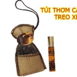 Túi Thơm Cà Phê Treo Xe Hơi Kèm 1 Chai Tinh Dầu, Hàng Nhập Chính Hãng, Chống Say Xe