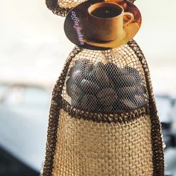 Túi Thơm Cafe Treo Xe Ô Tô, Khử Mùi, Thơm Dịu, Kèm Chai Tinh Dầu Cà Phê