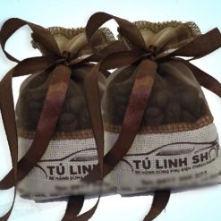 Túi Thơm Hạt Cà Phê Tự Nhiên Treo Xe Ô Tô, Khử Mùi Ẩm Mốc, Phòng & Tủ Quần Áo