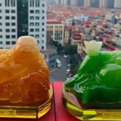 Tượng Di Lặc Đặt Tablo Xe Hơi Phong Thủy Bình An & May Mắn DV AUTO