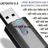USB Bluetooth 5.3 Thu Phát Âm Thanh, Kết Nối Không Dây Qua Jack 3.5mm Cho Loa, Ô Tô, Tai Nghe