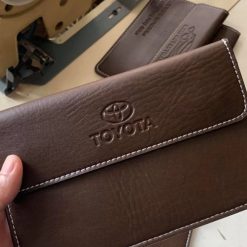 Ví Da Ô Tô Xeauto 3 Ngăn, Da Cao Cấp, Đựng Giấy Tờ Xe Gọn Gàng, Logo Sang Trọng