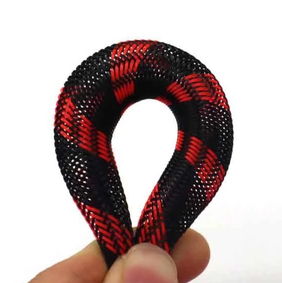 Vỏ Bọc Lưới Da Rắn Cho Dây Nguồn Âm Thanh Xe Ô Tô Kích Thước 4mm, 6mm, 8mm, 10mm