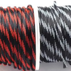 Vỏ Bọc Lưới Da Rắn Cho Dây Nguồn Âm Thanh Xe Ô Tô Kích Thước 4mm, 6mm, 8mm, 10mm