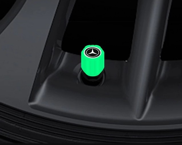 Vỏ Bọc Trang Trí Van Bánh Xe Phát Sáng Trong Bóng Tối, Dễ Nhận Diện Ban Đêm