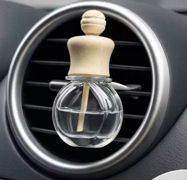 Vỏ Lọ Tinh Dầu Treo Xe Ô Tô Khuếch Tán & Kẹp Cài Cửa Gió Cao Cấp