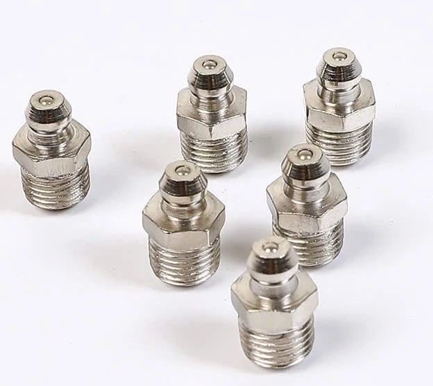 Vú Bơm Mỡ Bò Phụ Kiện Nam Việt, Đầu Tra Mỡ Các Loại M6, M8, M10, M12 Bền Bỉ, Chính Xác Cao