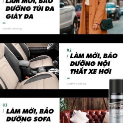 Xi Đánh Bóng Áo Da, Giày Da D-Chem Vệ Sinh, Dưỡng Ẩm & Chống Mốc Cho Da Ô Tô, Giày, Áo Da