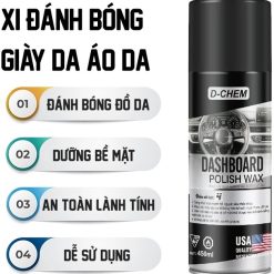 Xi Đánh Bóng Áo Da, Giày Da D-Chem Vệ Sinh, Dưỡng Ẩm & Chống Mốc Cho Da Ô Tô, Giày, Áo Da
