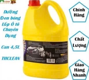 Xịt Bóng Lốp Dung Dịch Dưỡng Đen Bóng Lốp Ô Tô, Xe Máy, Xe Tải TH CLEAN 4.5L Chuyên Dụng