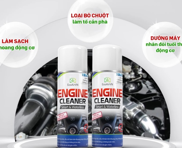 Xịt Chống Chuột Khoang Máy Ô Tô Engine Cleaner, Bảo Vệ Khoang Máy | EcoairVN