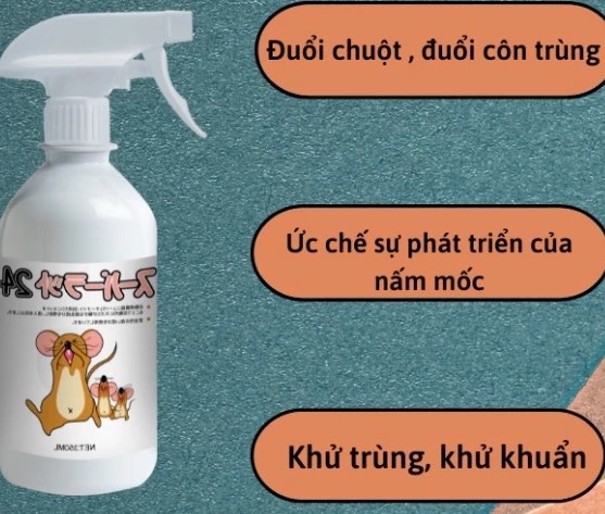 Xịt Đuổi Chuột SAMURAI Hương Bạc Hà, Bảo Vệ Xe Hơi, An Toàn Cho Người & Môi Trường