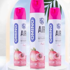 Xịt Khử Mùi Nội Thất Ô Tô OMINO M11P Hương Đào 330ml Chống Say Xe & Khử Mùi