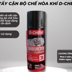 Xịt Tẩy Chế Hòa Khí D-CHEM 450ml, Làm Sạch Cặn Bẩn, Giúp Động Cơ Vận Hành Êm Mạnh