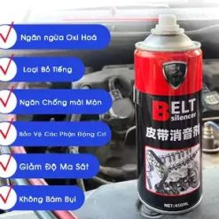Bình Xịt Bôi Trơn Dây Curoa Belt Silencer Giảm Tiếng Ồn Động Cơ Ô Tô