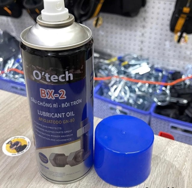 Bình Xịt BX-2 Dầu Chống Rỉ Sét & Bôi Trơn O’tech Lubricant Oil