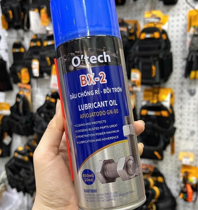 Bình Xịt BX-2 Dầu Chống Rỉ Sét & Bôi Trơn O’tech Lubricant Oil