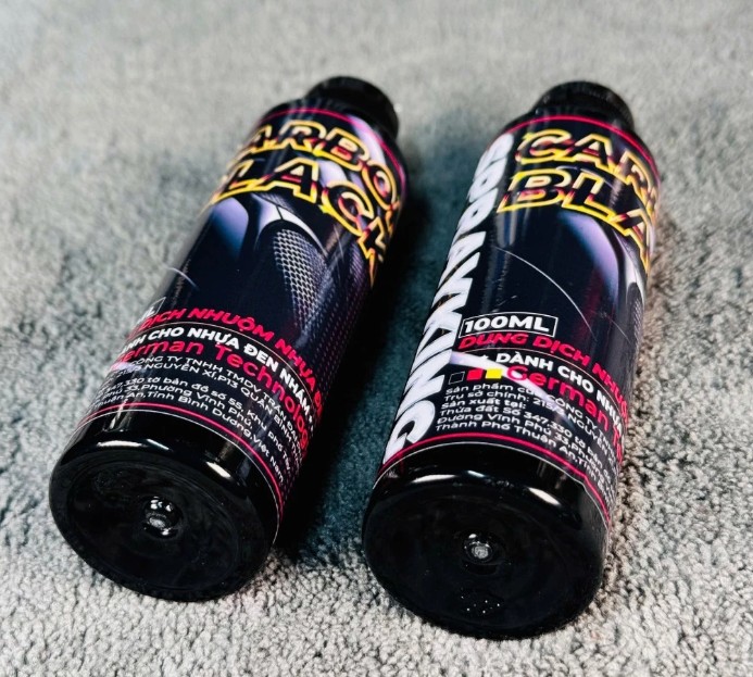 Chai dung dịch kem nhuộm nhựa đen nhám Sprayking Carbon Black