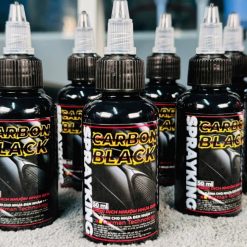 Chai Dung Dịch Kem Nhuộm Nhựa Đen Nhám Sprayking Carbon Black 50ml Hiệu Ứng Lá Sen Kháng Nước