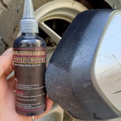 Chai phục hồi nhựa nhám Carbon Black 100ml, nhuộm nhựa đen sâu, chống UV, chống thấm nước