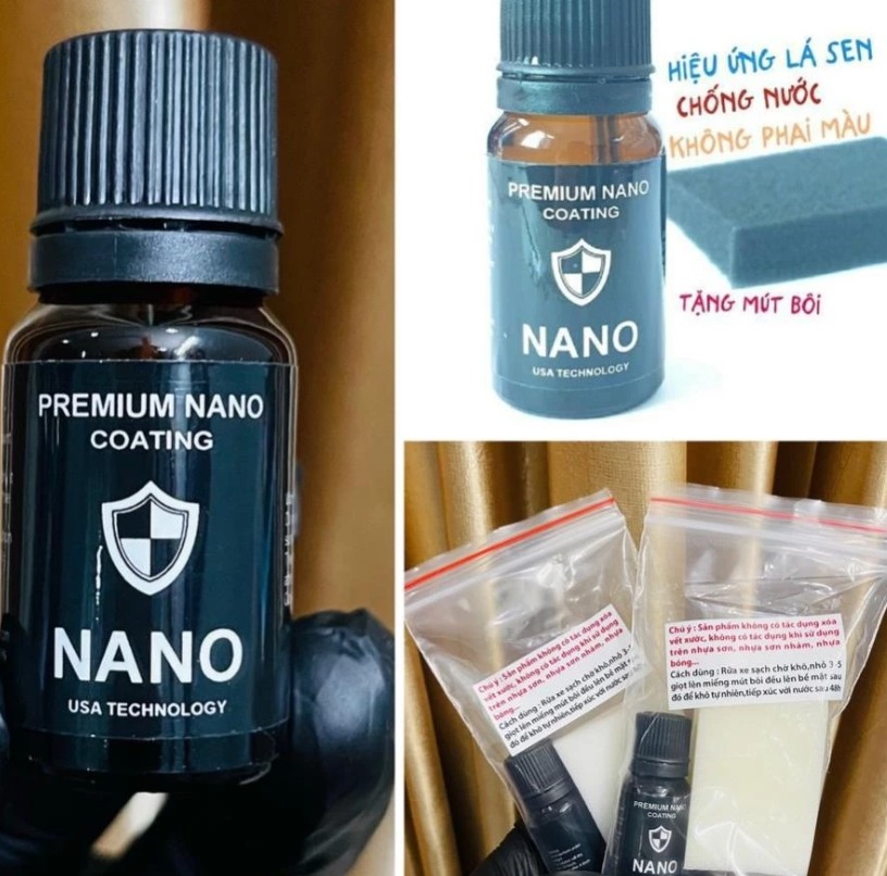 Chai phục hồi nhựa nhám Nano cao cấp làm đen nhựa nhám xe máy