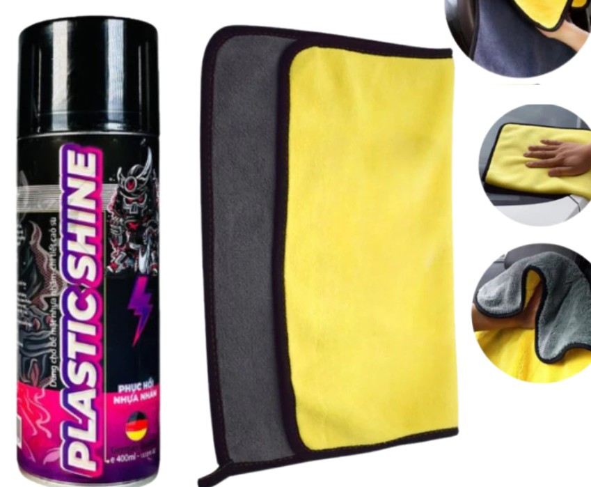 Chai Phục Hồi Nhựa Nhám SPRAYKING Bảo Vệ Xe Máy, Ô Tô, Xe Điện