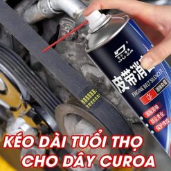 Chai Xịt Bôi Trơn Và Bảo Dưỡng Dây Curoa, Gioăng Cao Su Giảm Tiếng Ồn Động Cơ 360ml