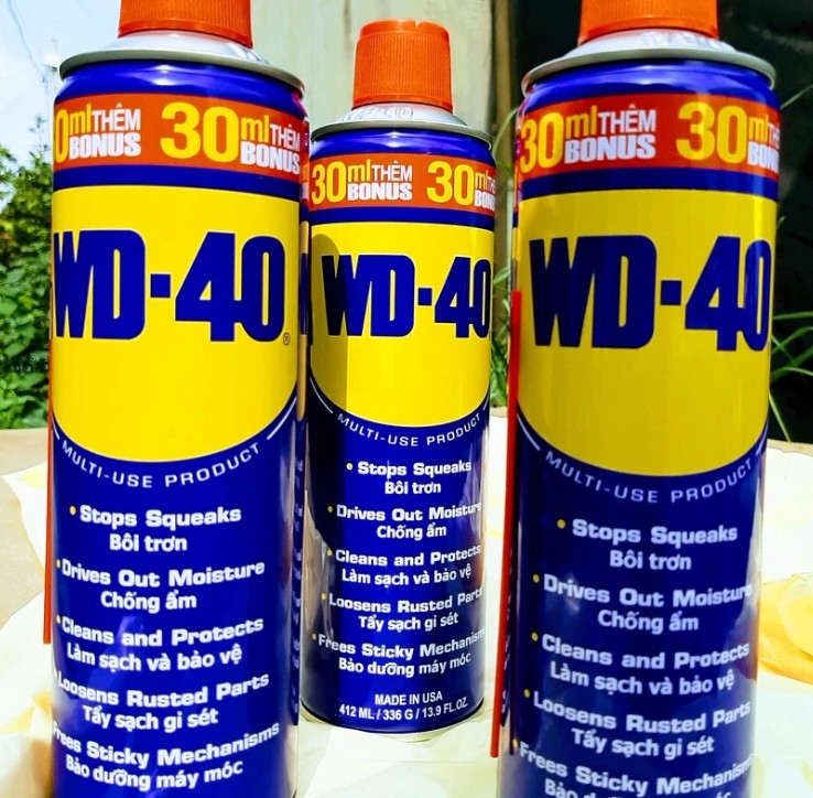 Chai Xịt Chống Rỉ Sét Và Bôi Trơn Đa Năng WD40–RP7 150g 175g 300g 350g