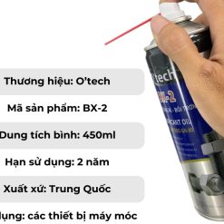 Chai Xịt Chống Rỉ Sét Và Dầu Bôi Trơn Đa Năng OTECH BX2 Lubricant Oil