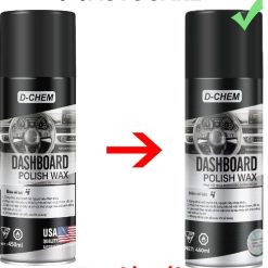 Chai Xịt Phục Hồi Nhựa Nhám D-Chem 450ml Dưỡng & Đánh Bóng Nhựa Nhám, Đồ Da Ô Tô Xe Máy