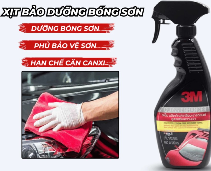Chai Xịt Tăng Độ Bóng Sơn Xe 3M Gloss Enhancer 39034 LT