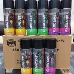 Chai Xịt Vệ Sinh Sên, Xích, Bảo Dưỡng Và Bôi Trơn Sên Sprayking Cho Xe Máy, Xe Mô Tô