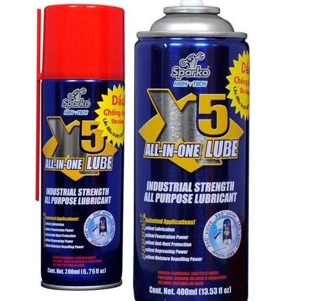 Chống Rỉ Sét Xịt Sên X5 400ml Bảo Vệ Kim Loại Hiệu Quả