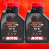 Combo 2 Dầu Nhớt Xe Tay Ga Motul Scooter Power LE 4T 5W40 0.8L