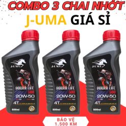 Combo 3 Chai Dầu Nhớt Xe Máy Xe Ga, Xe Số J-UMA Chất Lượng Cao