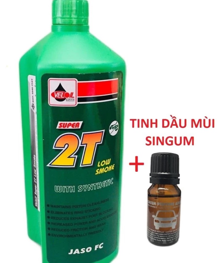 Combo Chai Nhớt 2T Thái Veloil Venoil 500ml Tặng Tinh Dầu Thơm 2T