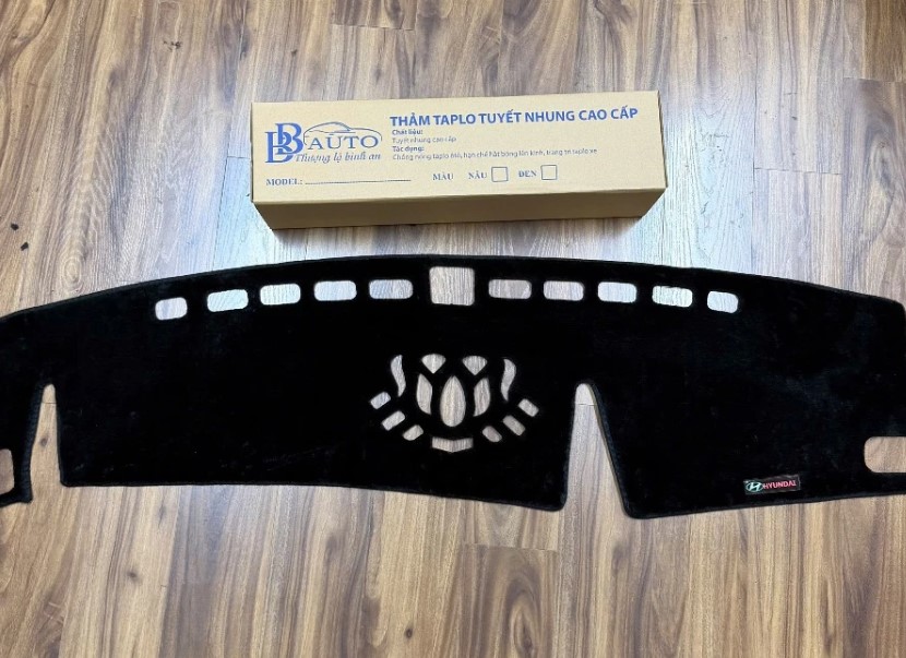 Creta 2025 Thảm Taplo Màu Đen Tuyết Nhung Cao Cấp Bảo Vệ Nội Thất Xe