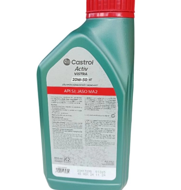 Dầu nhớt Castrol Activ Vistra 20W-50