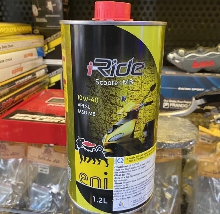 Dầu Nhớt Eni I-Ride Scooter 10W40 5W40 1.2L Dùng Cho Xe Vespa Piaggio